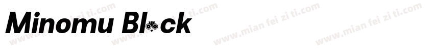 Minomu Black 字体字体转换